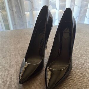 Brian Atwood Black Patent Leather Heels